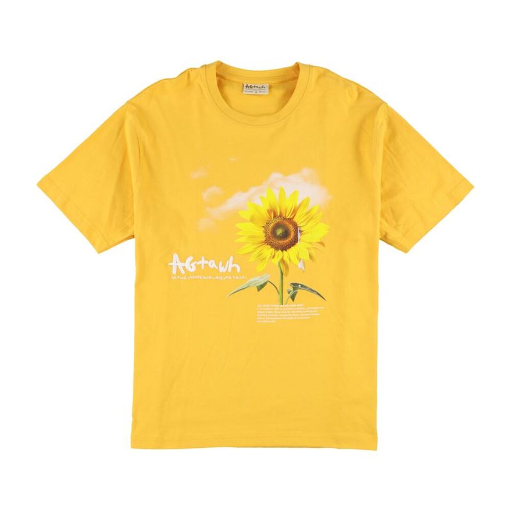 AGtawh Mens Sunray Basic T-Shirt, Multicoloured, L, DM